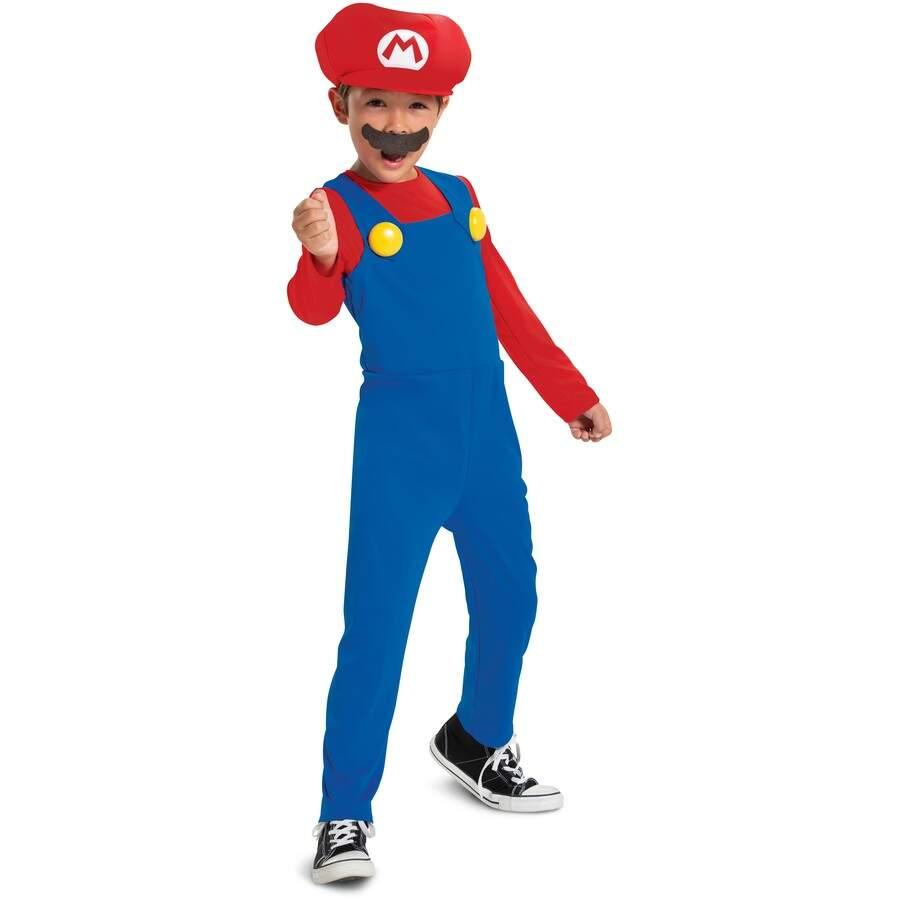 Disfraz Mario Bros con Gorro y Bigote Niños y Adultos - Consiguelo Aqui Uy