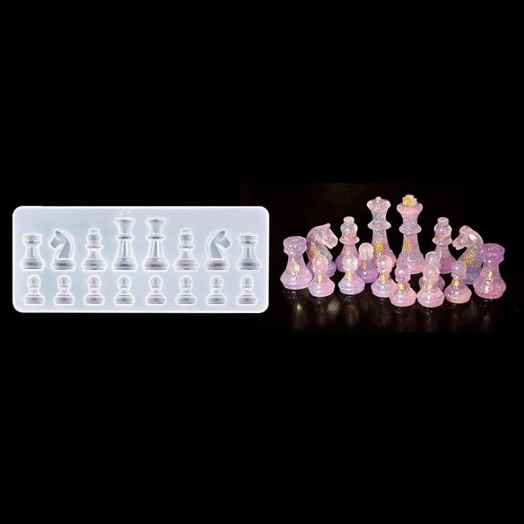 Molde de Silicona para Juego de Ajedrez de resina