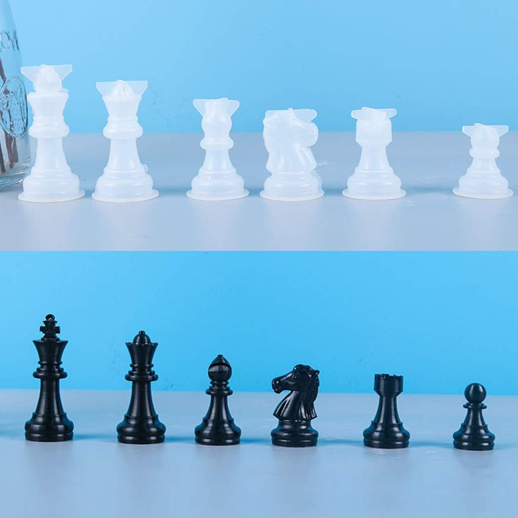 Molde de Silicona para Juego de Ajedrez de resina