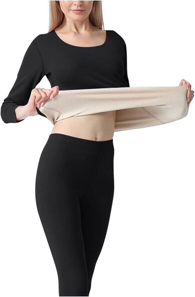 Camiseta Remera Térmica Set Ropa Interior afelpado Mujer hasta 4XL