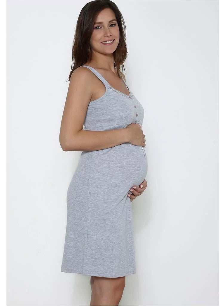 Camisón Maternal de Lactancia Con mañanita (Saquito) Puntilla - Consiguelo Aqui Uy