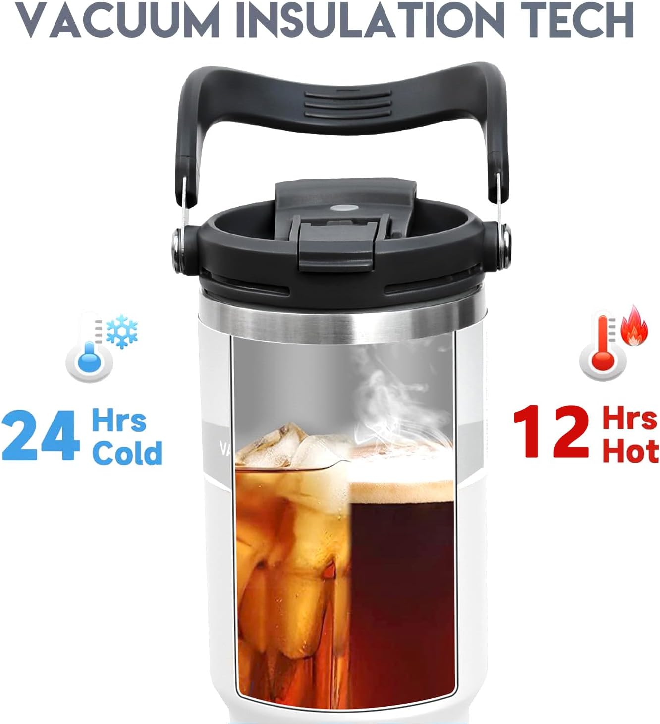 Vaso Térmico Grande 890ml con Manija GRABADO PERSONALIZADO