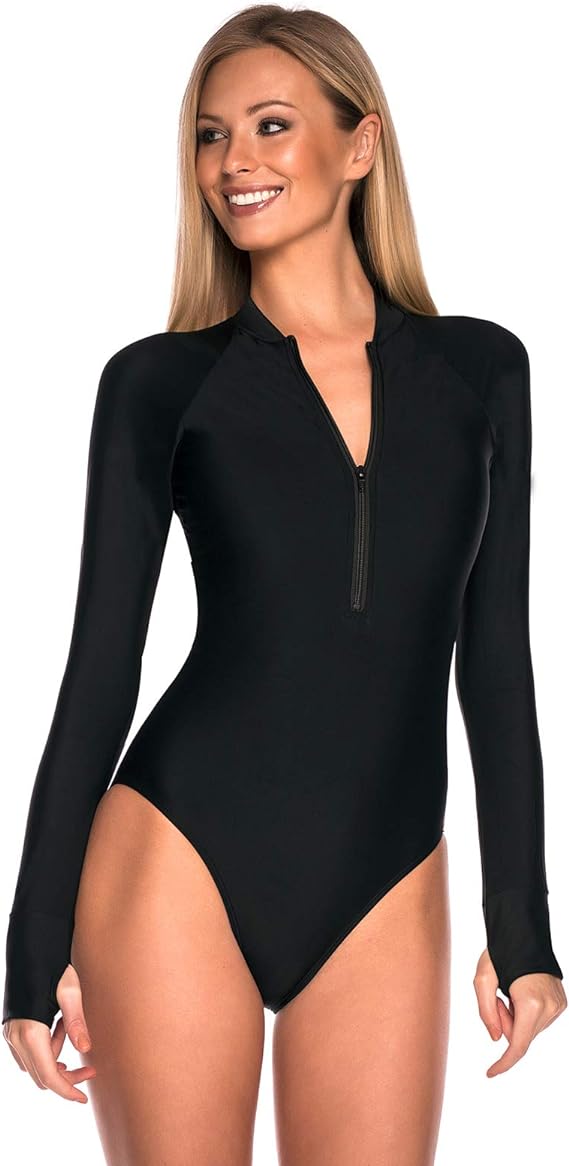 Malla Traje de Baño Mujer Manga Larga SURF - Consiguelo Aqui Uy