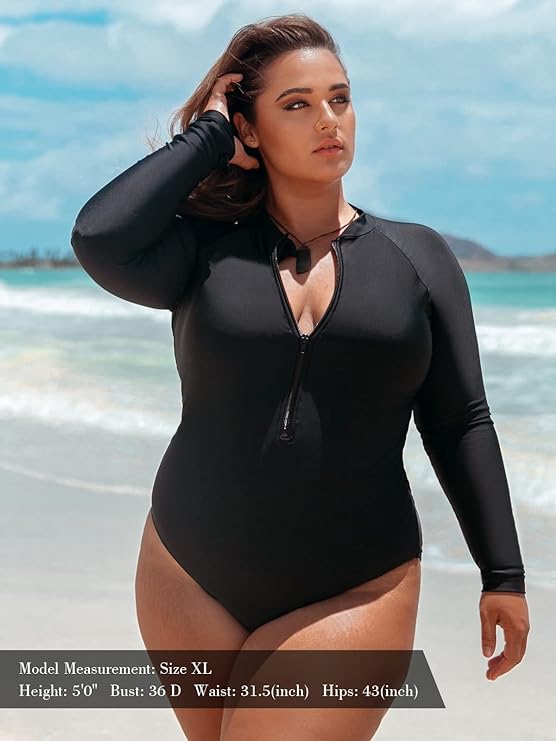 Malla Traje de Baño Mujer Manga Larga SURF - Consiguelo Aqui Uy