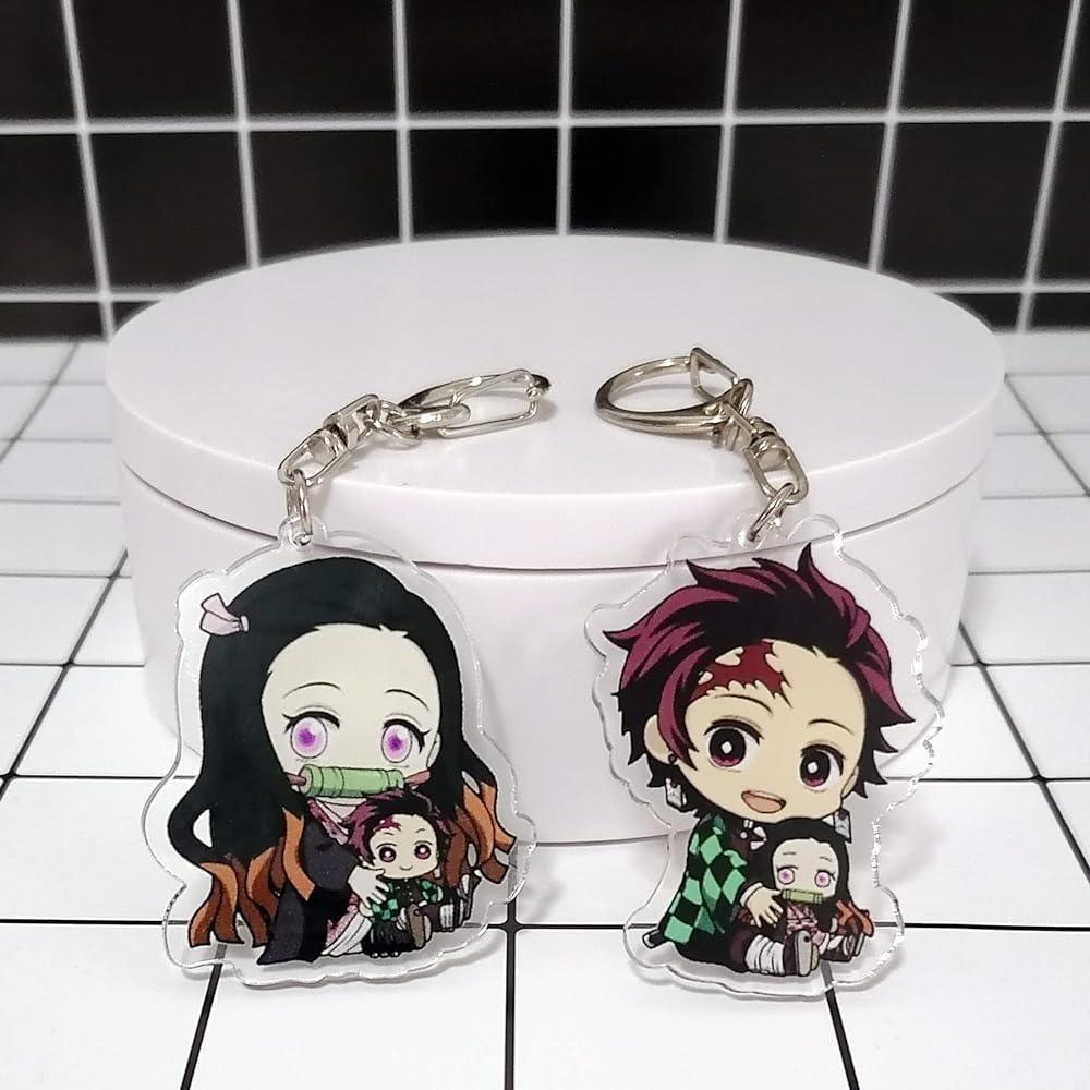 Demon Slayer Llavero Animé Nezuko Tanjiro Acrílico - Consiguelo Aqui Uy