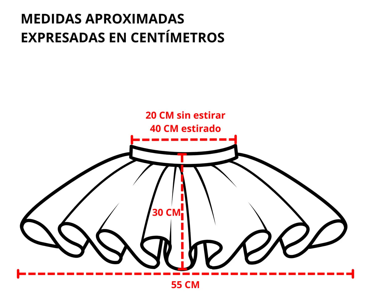 Disfraz de haloween para niñas vincha y pollera