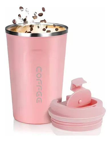 Vaso Térmico de café 500ml Acero Inoxidable Doble aislación Térmica