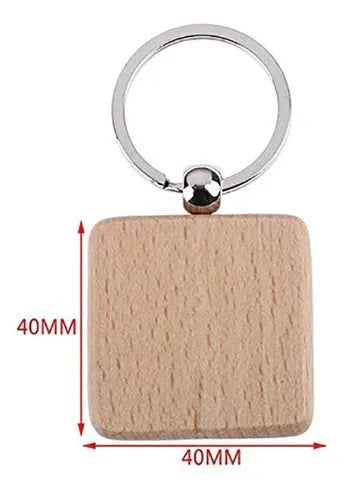 Llavero de Madera Grabado Personalizado
