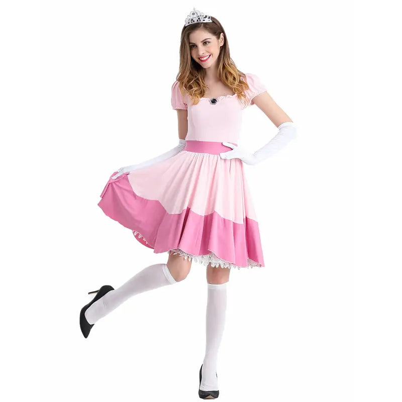 Disfraz Peach Mario Mujeres Princesa hasta 2XL - Consiguelo Aqui Uy