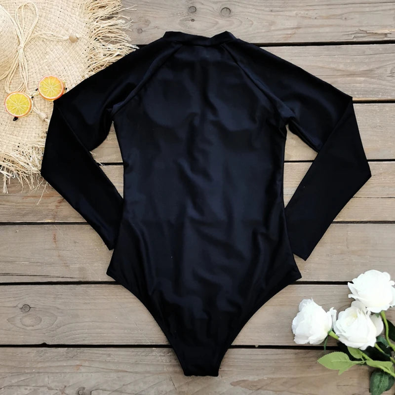 Malla Traje de Baño Mujer Manga Larga SURF - Consiguelo Aqui Uy