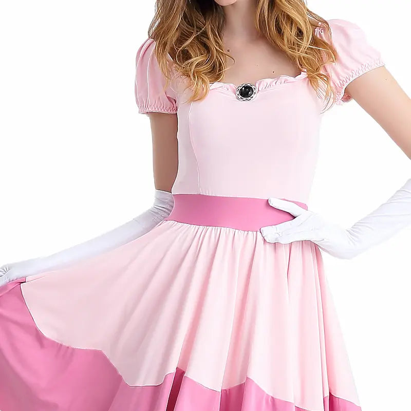 Disfraz Peach Mario Mujeres Princesa hasta 2XL - Consiguelo Aqui Uy