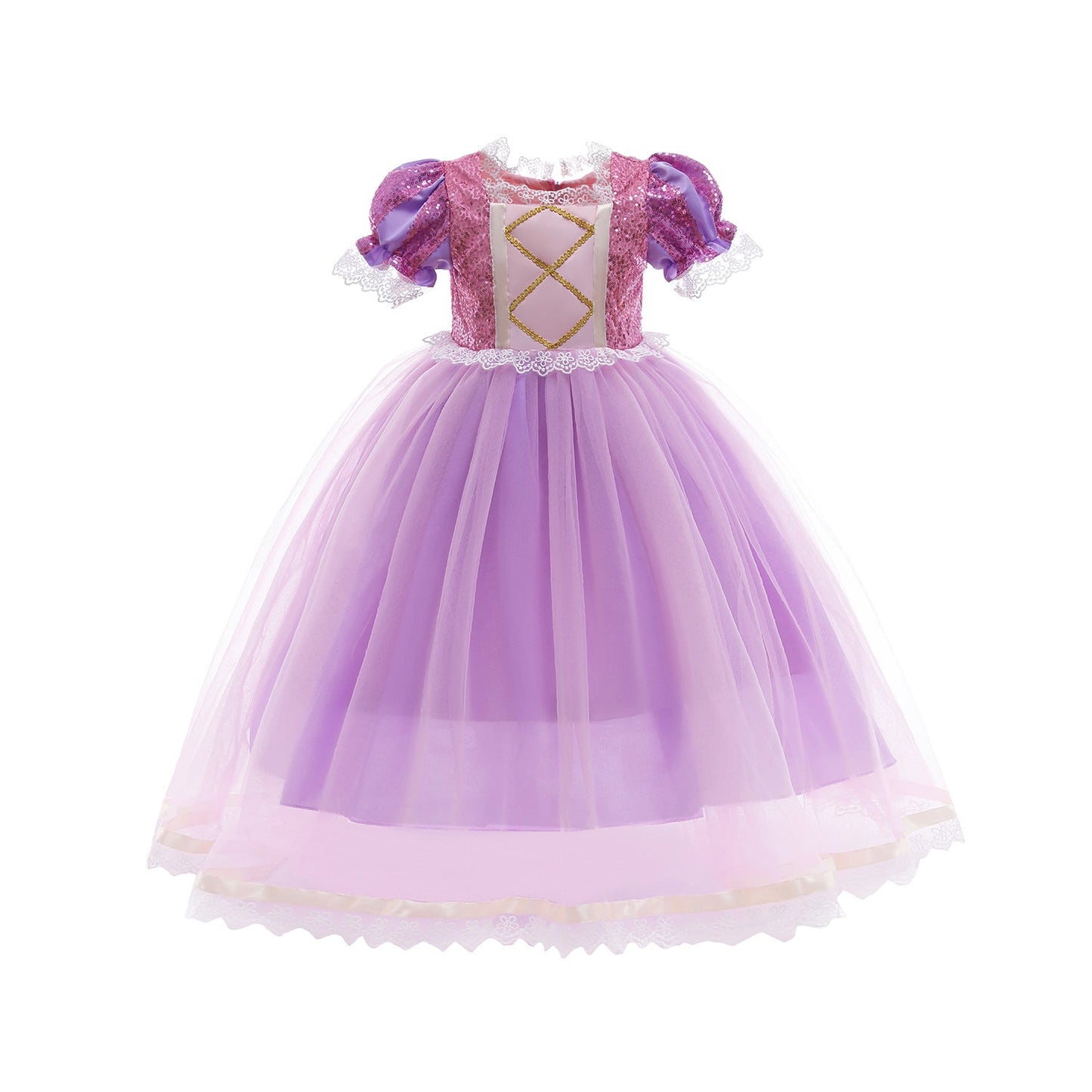 Disfraz Princesa Rapunzel con Capa Fucsia - Consiguelo Aqui Uy