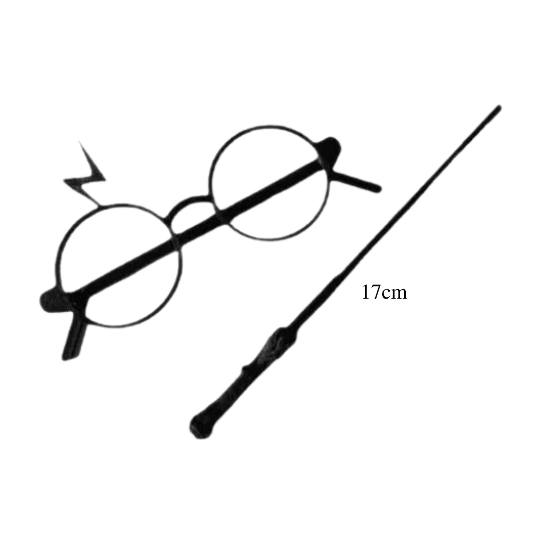 Disfraz Harry Potter con Varita y Lentes - Consiguelo Aqui Uy