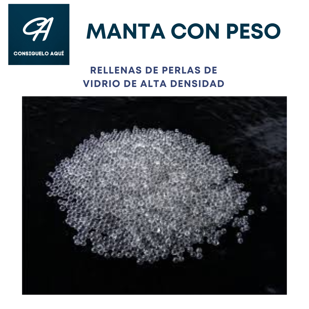 Manta Sensorial con Peso Fibra de Bamboo Anti ansiedad Sueño Profundo