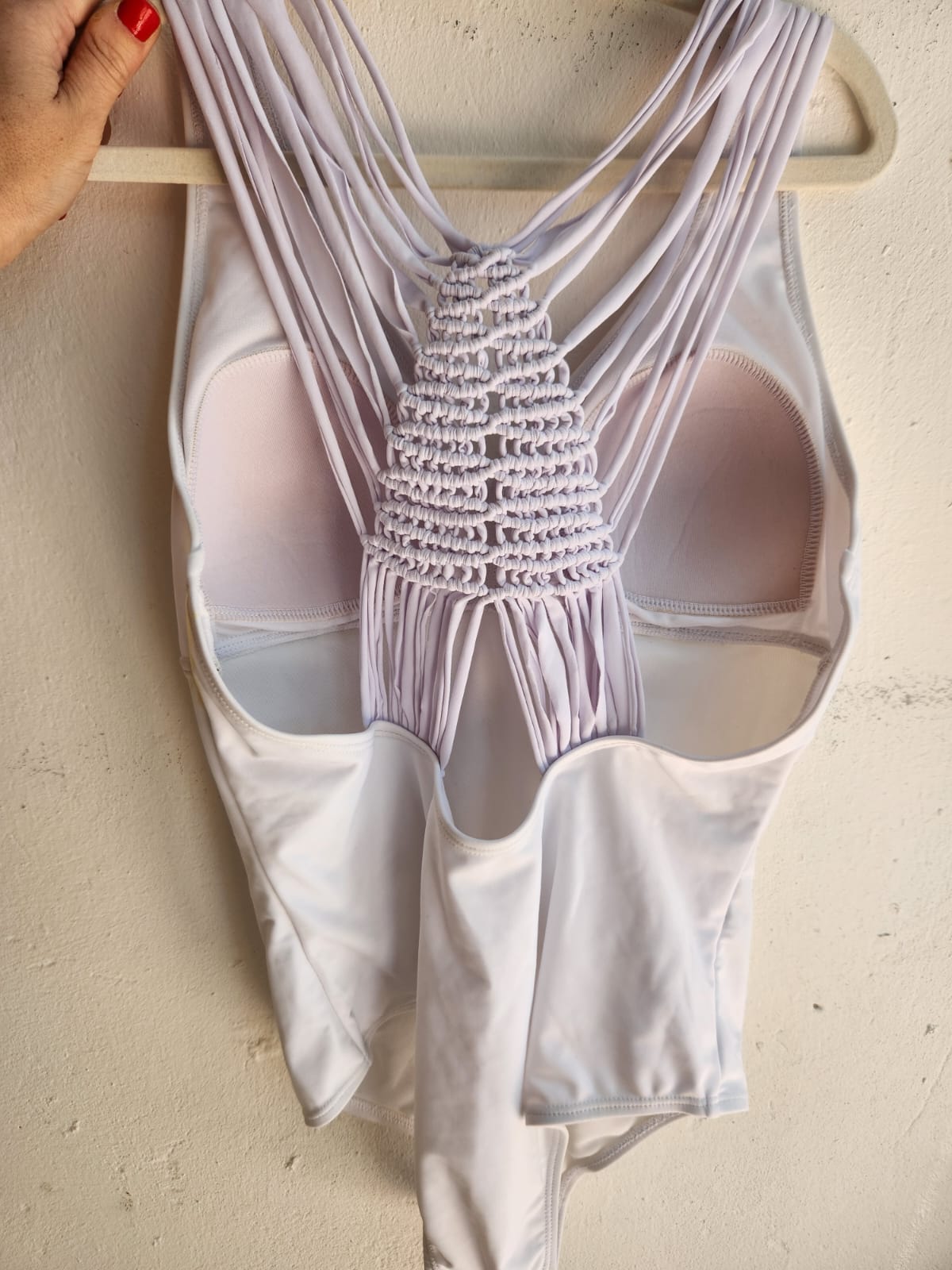 Malla Enteriza Espalda Macramé MANCHADA OUTLET- Promesse - Consiguelo Aqui Uy