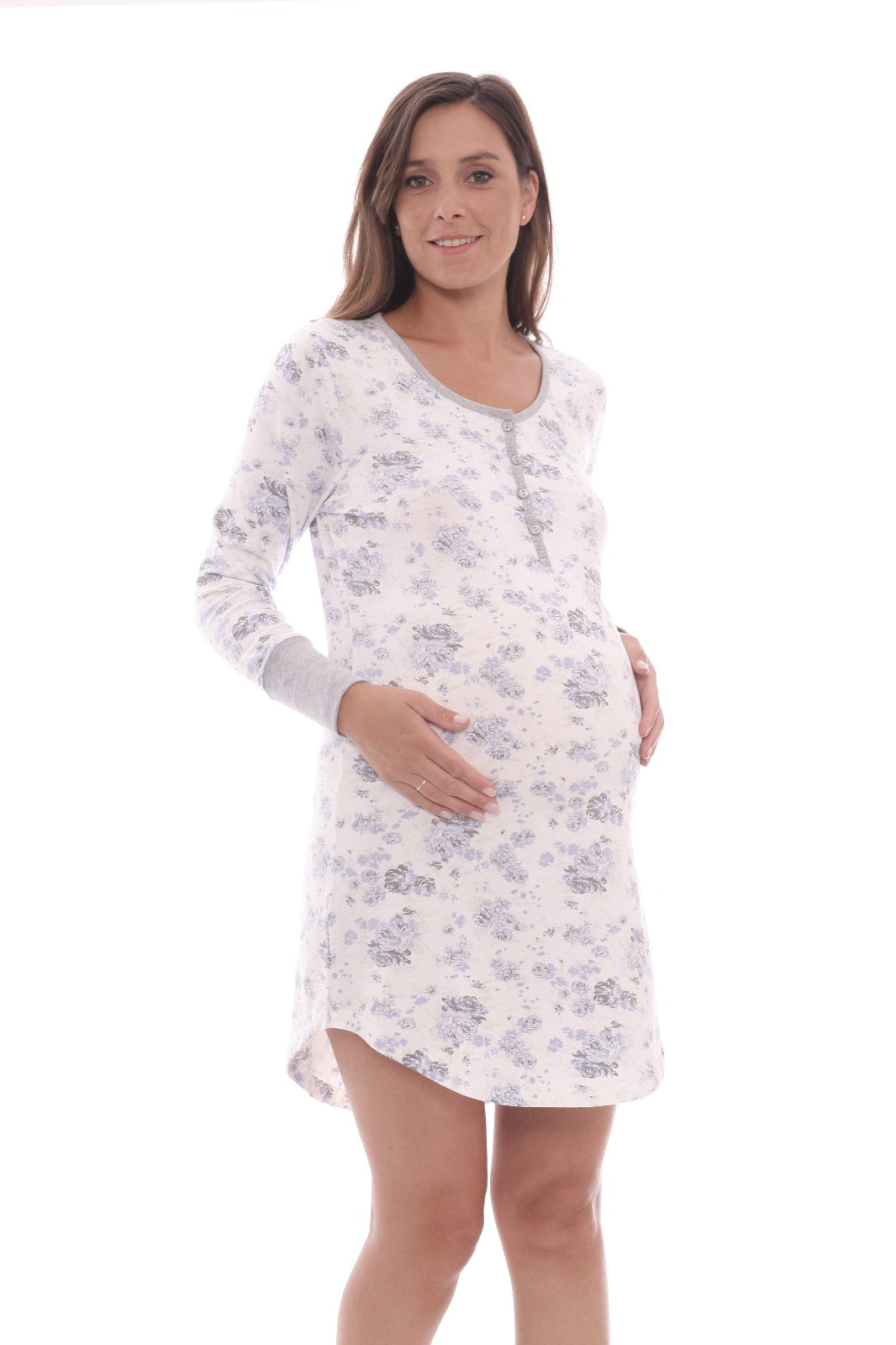 Camisón Maternal Manga Larga Wasarette - Consiguelo Aqui Uy