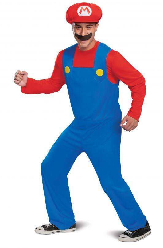 Disfraz Mario Bros con Gorro y Bigote Niños y Adultos - Consiguelo Aqui Uy