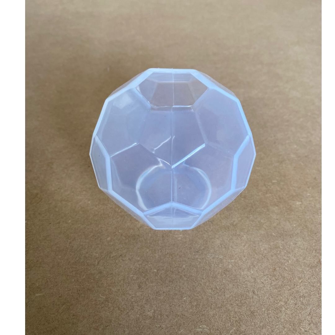 Molde de Silicona Esfera Fascetada 80mm DJ 906