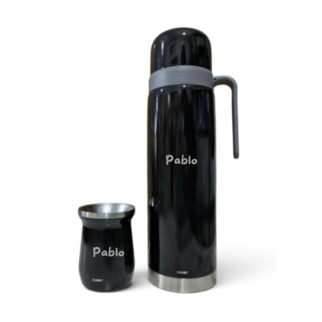 Termo + Mate Grabados a Juego Personalzado Nombre o Logo