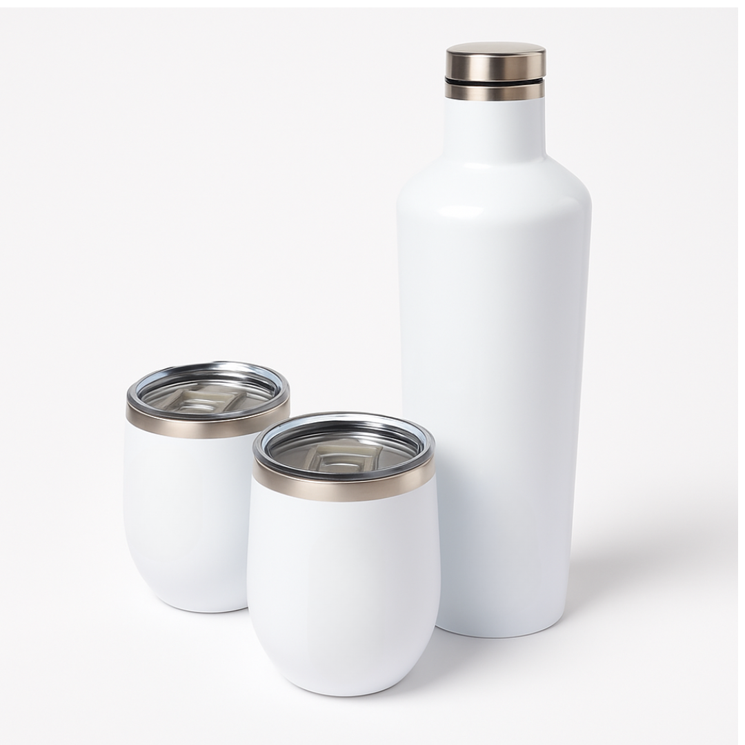 Set de Vino de Regalo Personalizado Grabado Logo Frase