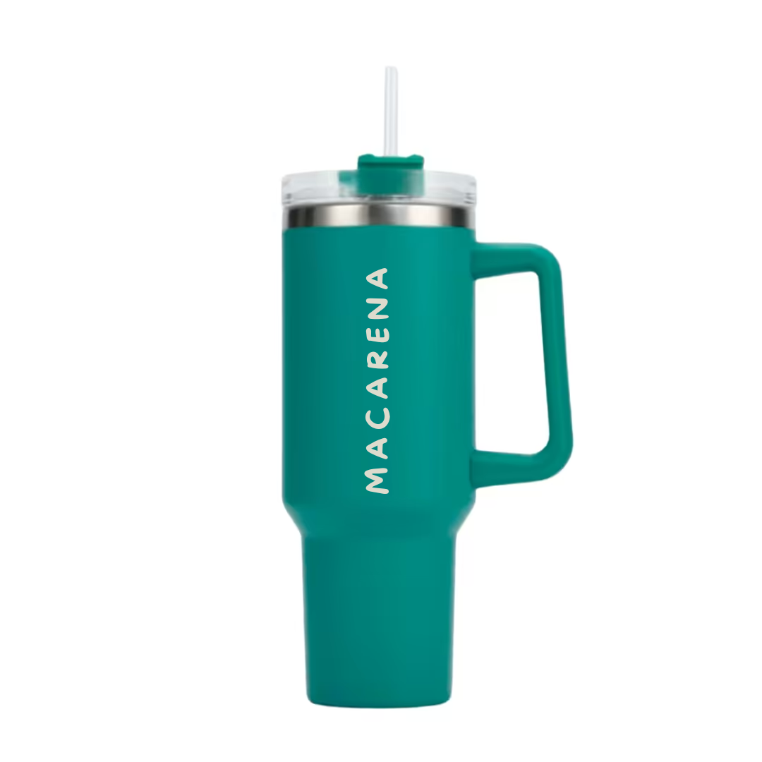 Vaso Térmico con Sorbito y Asa GRABADO PERSONALIZADO