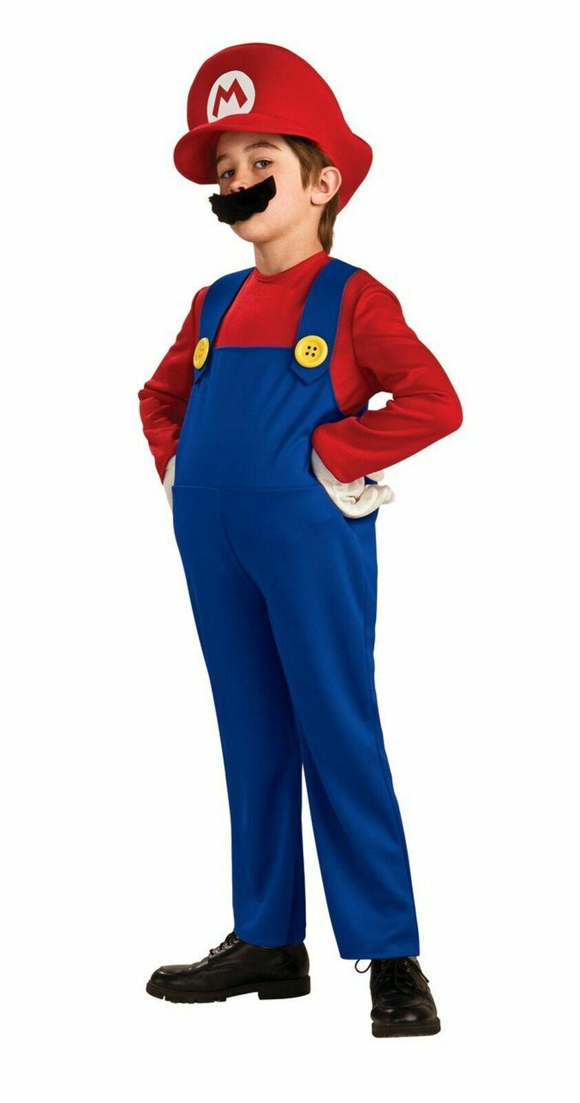 Disfraz Mario Bros con Gorro y Bigote Niños y Adultos - Consiguelo Aqui Uy