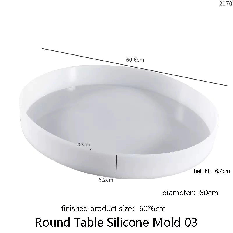 Molde de Silicona para Mesa Redonda 60cm diametro