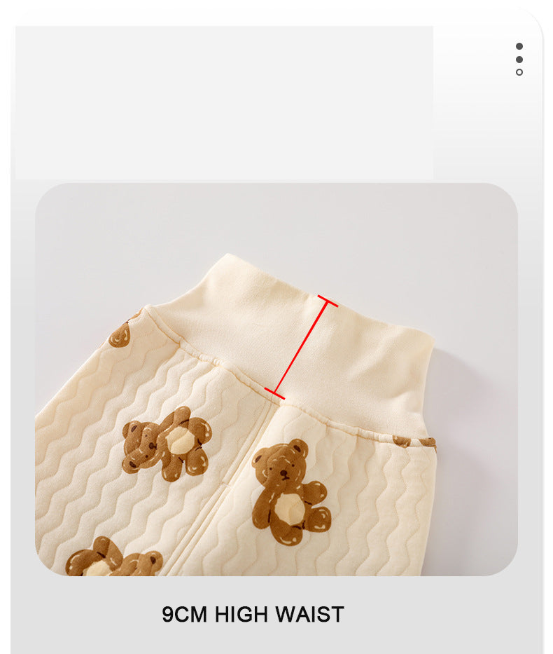 Pantalones de Algodón de bebe con Puño y Cintura de elástico