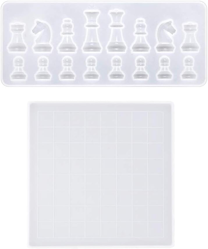 Molde de Silicona para Juego de Ajedrez de resina