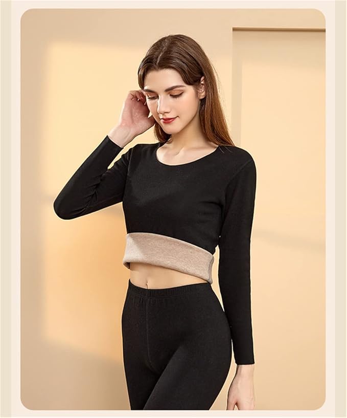 Camiseta Remera Térmica Set Ropa Interior afelpado Mujer hasta 4XL