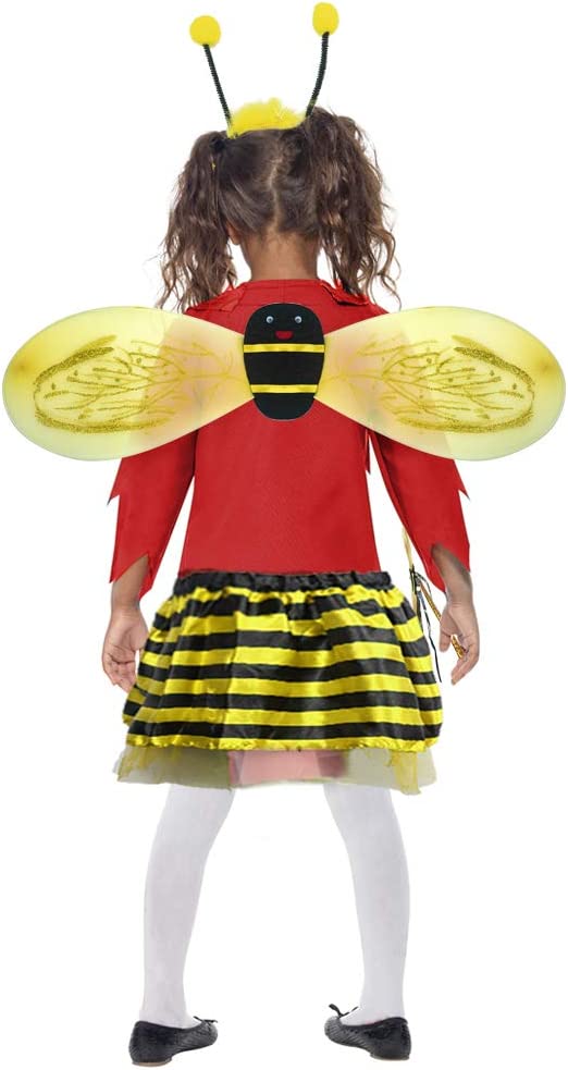 Disfraz Abeja y Bichito de Luz Niña Pollera Alas