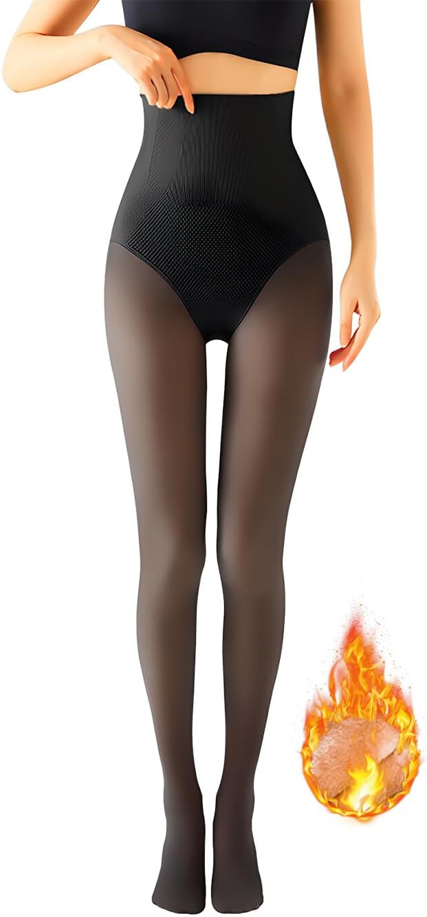 Medias Mágicas térmicas tipo transparentes Modeladoras Cintura Alta Leggings