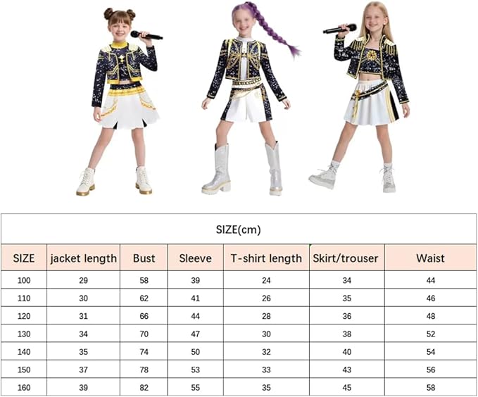 Disfraz Kpop Demon Hunters Guerreras Infantil Zoey Mira Rumi