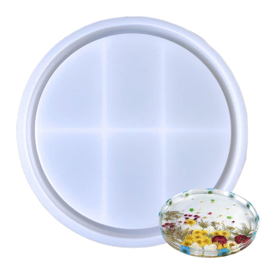 Molde de Silicona Bandeja con base 22cm Resina DJ 830