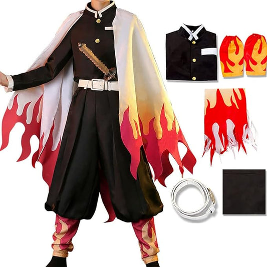 Demon Slayer Rengoku Cosplay Disfraz Completo Adultos