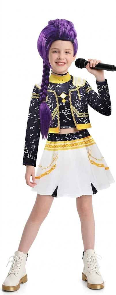 Disfraz Kpop Demon Hunters Guerreras Infantil Zoey Mira Rumi
