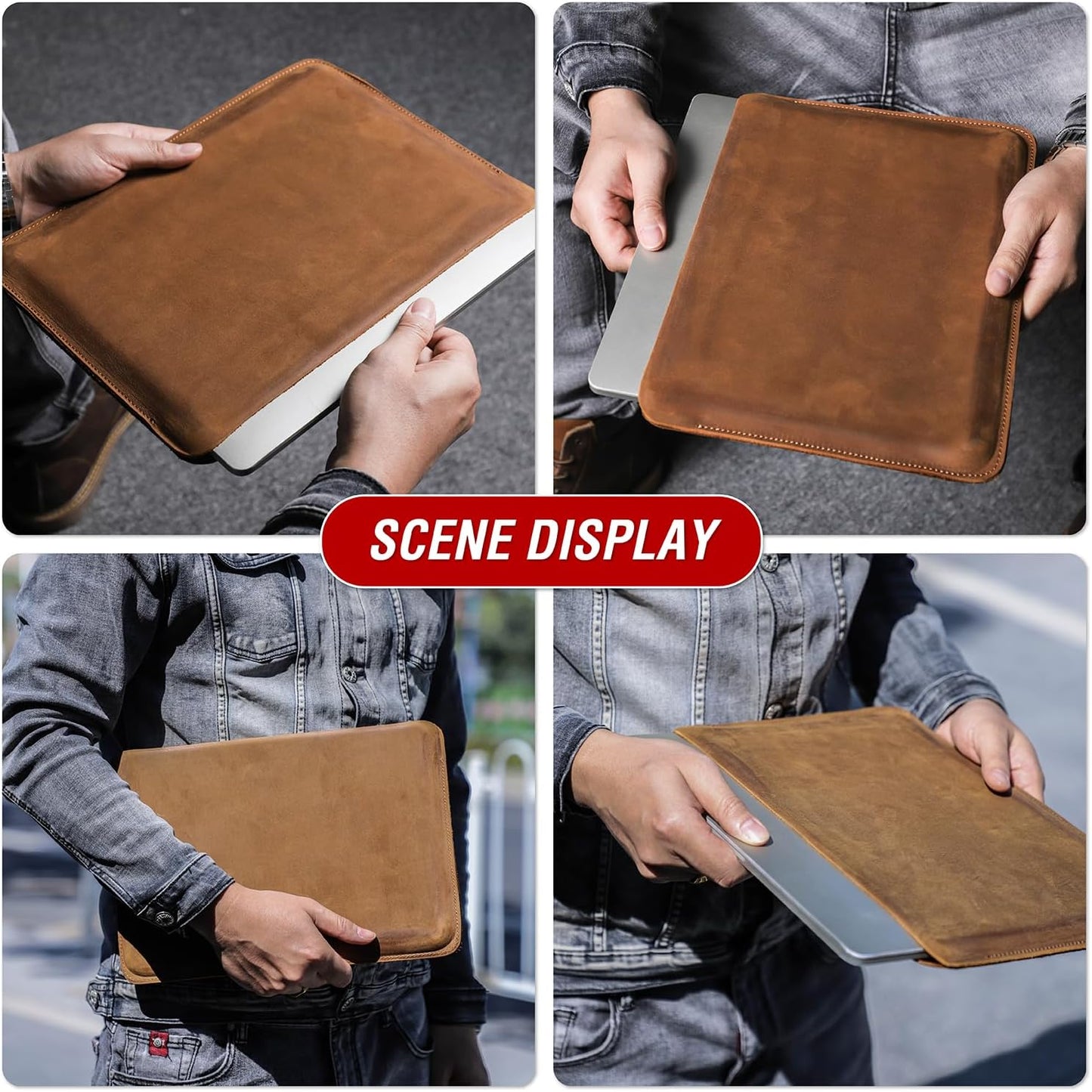 Sobre Funda Laptop Cuero Genuino