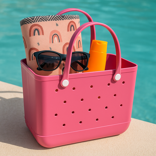 Combo Bolso Playero + Toalla Microfibra Antiarena