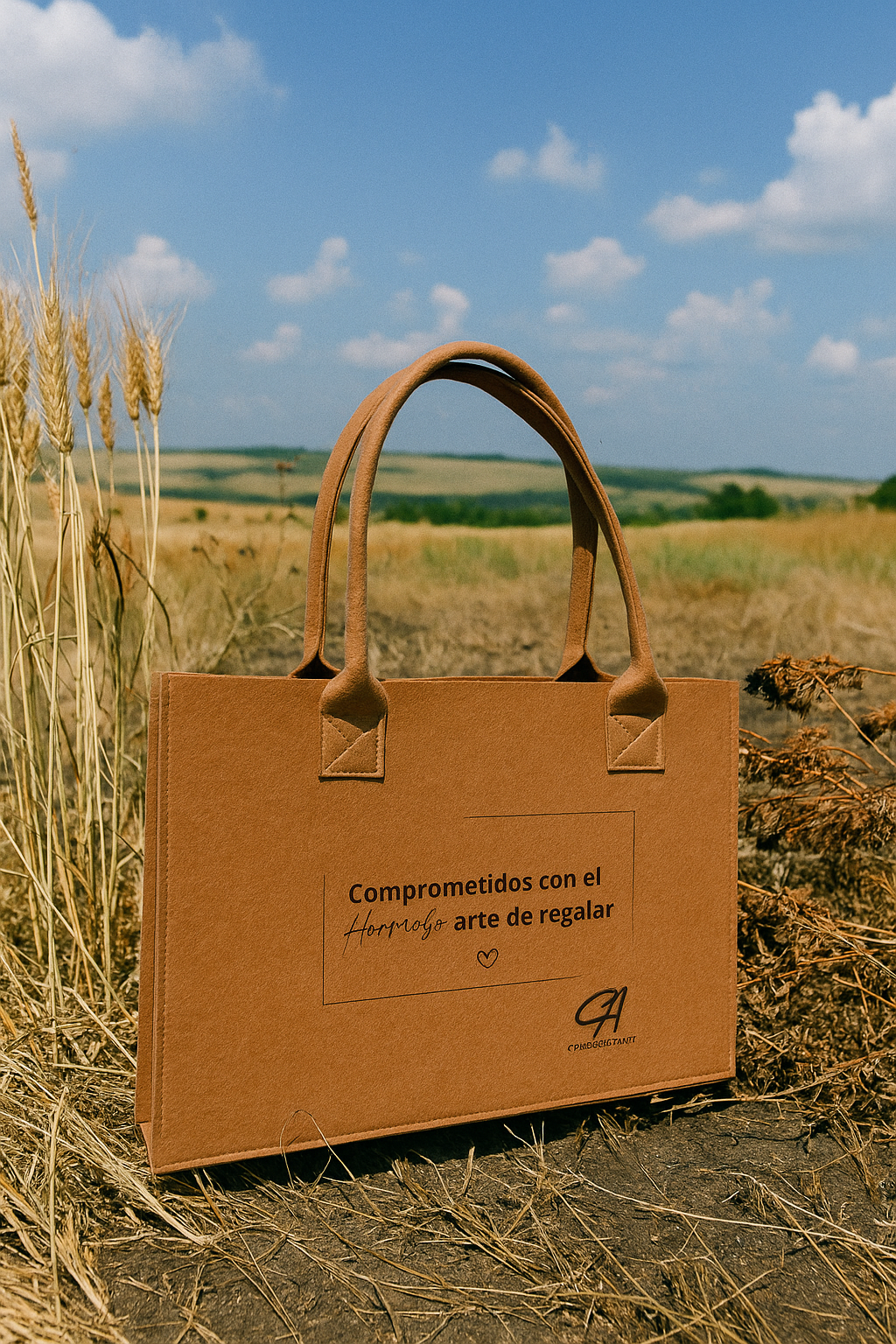 Cartera Tote Bag Matera Fieltro Todos los Usos