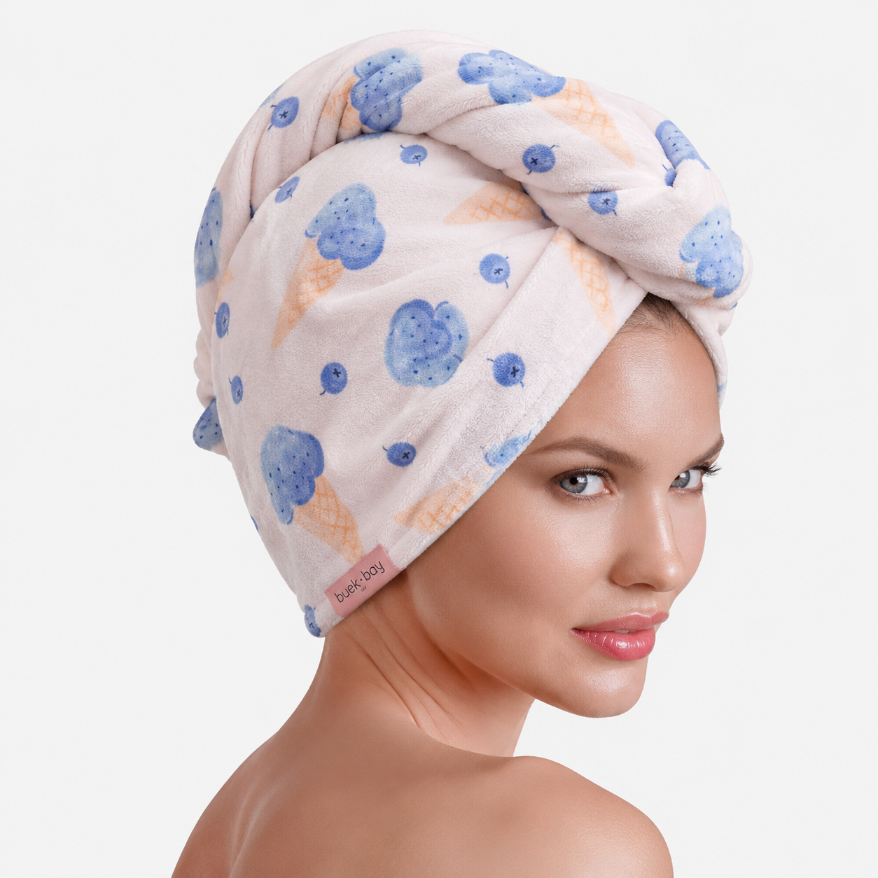 Toalla para Cabello Microfibra Secado Rápido Adultos y Niños Estampado