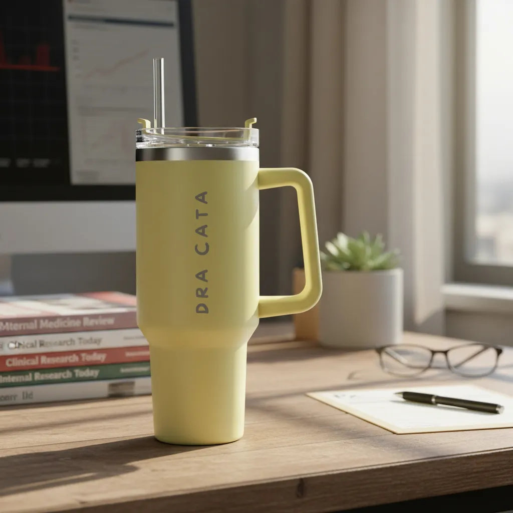 Vaso Térmico con Sorbito y Asa GRABADO PERSONALIZADO