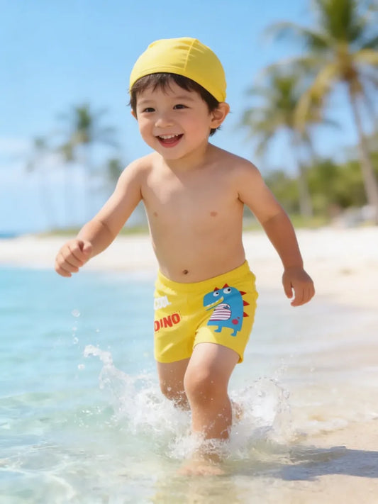 Malla Short Baño Bebe Niño Sunga con Gorra