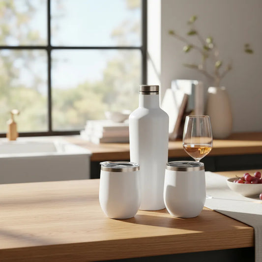 Set de Vino de Regalo Personalizado Grabado Logo Frase