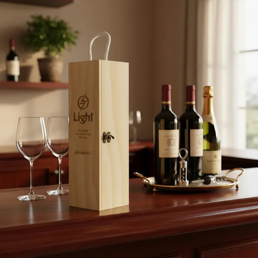 Caja de Madera para Vino Personalizada