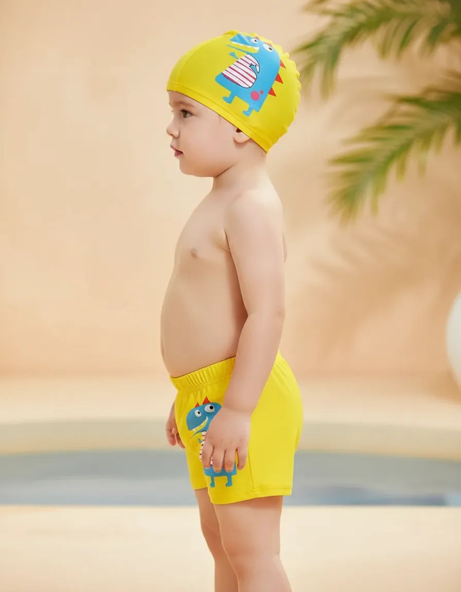 Malla Short Baño Bebe Niño Sunga con Gorra
