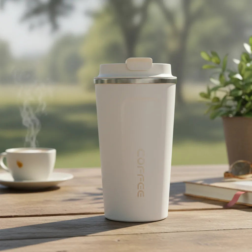 Vaso Térmico de café 500ml Acero Inoxidable Doble aislación Térmica