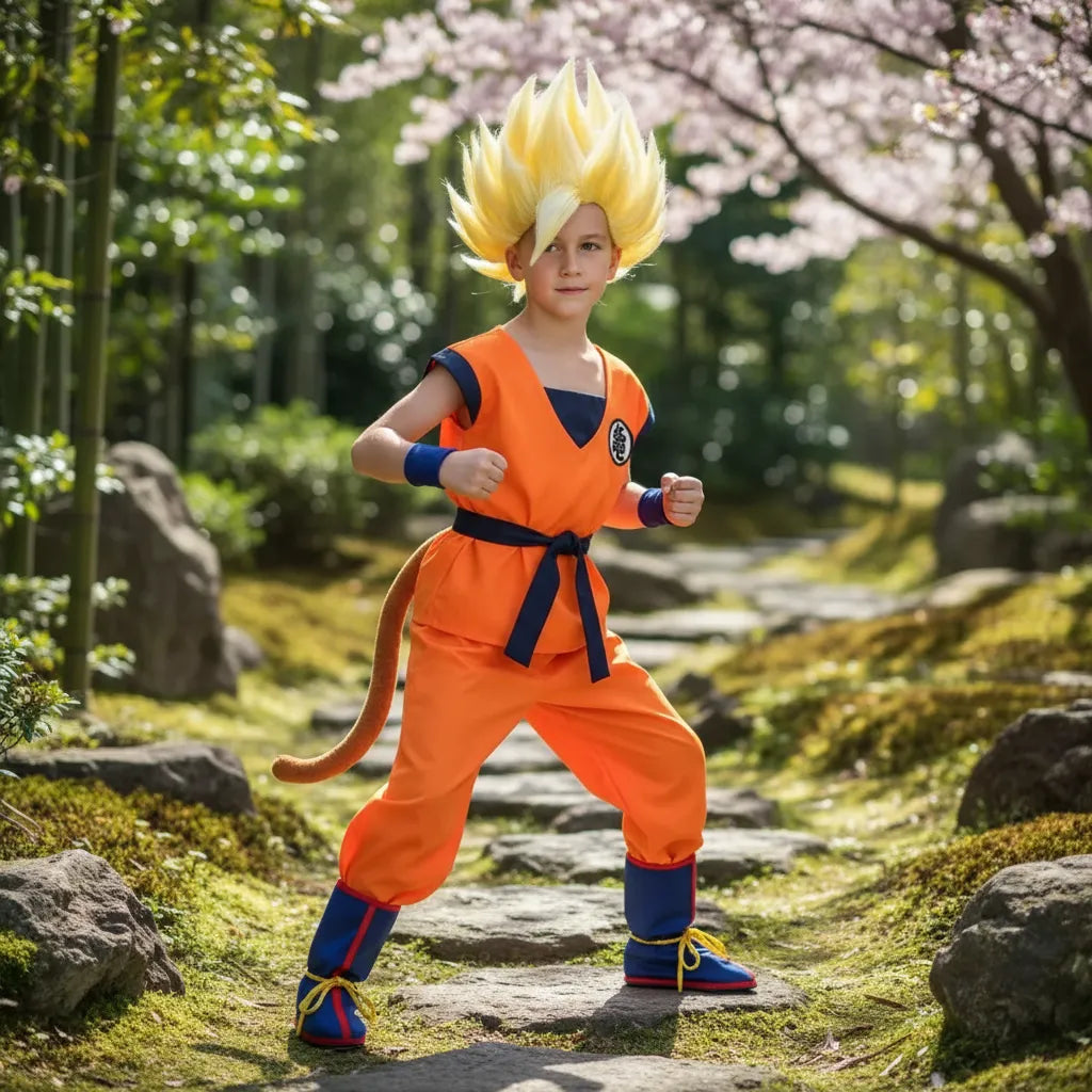 Disfraz Goku Dragon Ball con Peluca