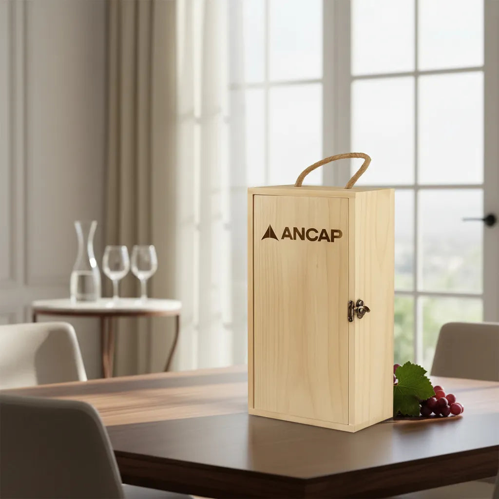 Caja de Madera para Vino Personalizada