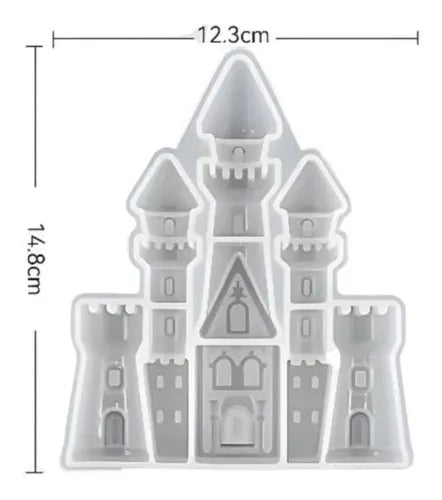 Molde de Silicona Castillo princesas 125x150mm DJ 561