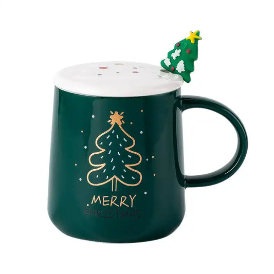 Taza Navidad Arbol Cuchara Regalo - Consiguelo Aqui Uy